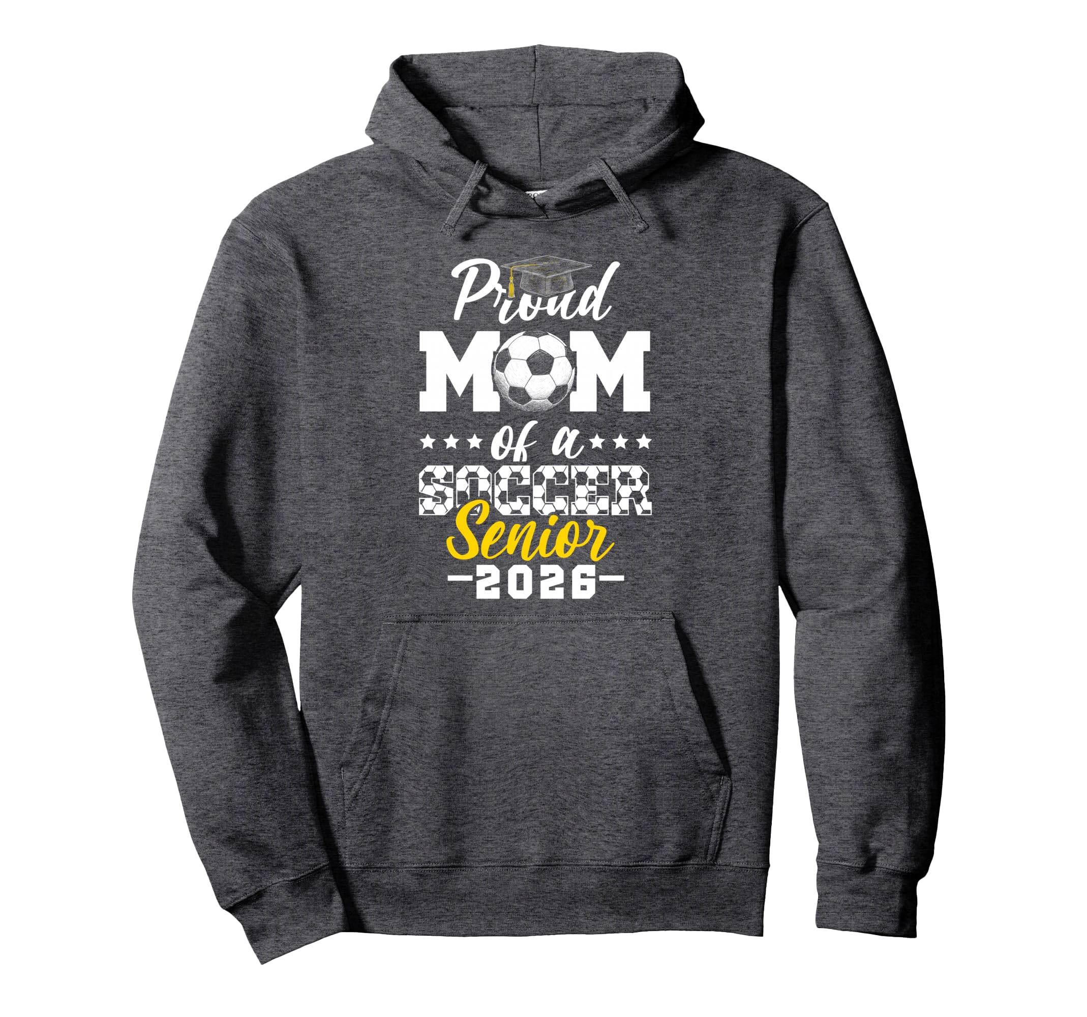 Proud Mom Soccer Senior 2026 Graduation Hoodie - Trendy Graphic Men Women