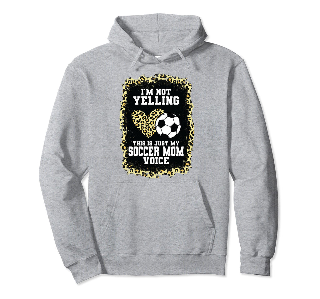 My Soccer Mom Voice Heart Soccer Mom Hoodie - Aesthetic Graphic Unisex