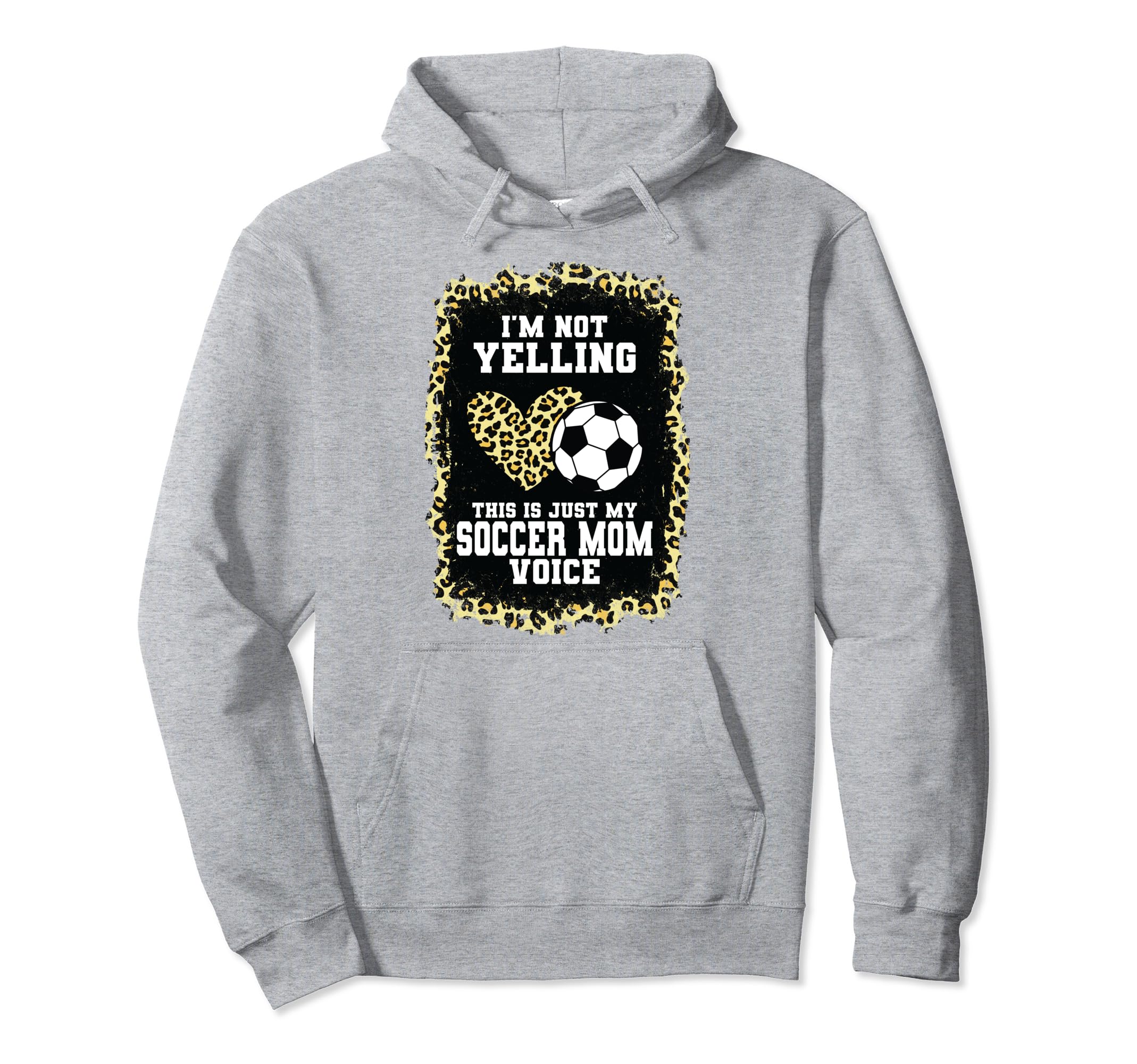 My Soccer Mom Voice Heart Soccer Mom Hoodie - Aesthetic Graphic Unisex