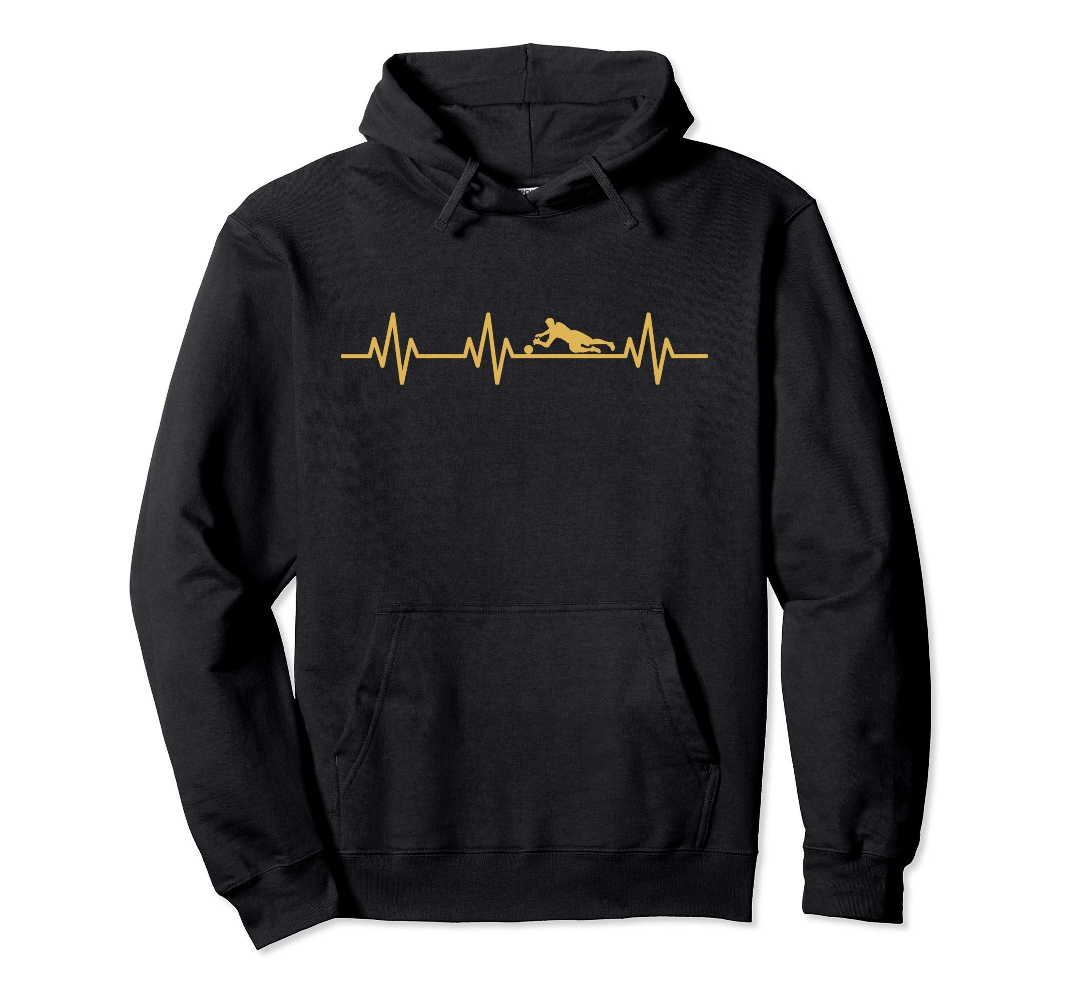 Soccer Player Goalie Lifeline Heartbeat Hoodie - Streetwear Style Unisex