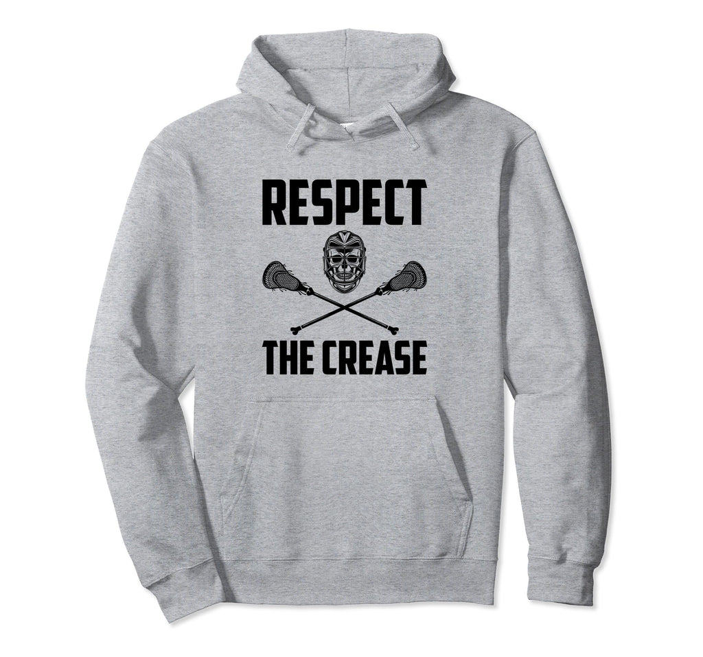 Respect Crease Lacrosse Goalie Hoodie - Casual Everyday Wear for Adults