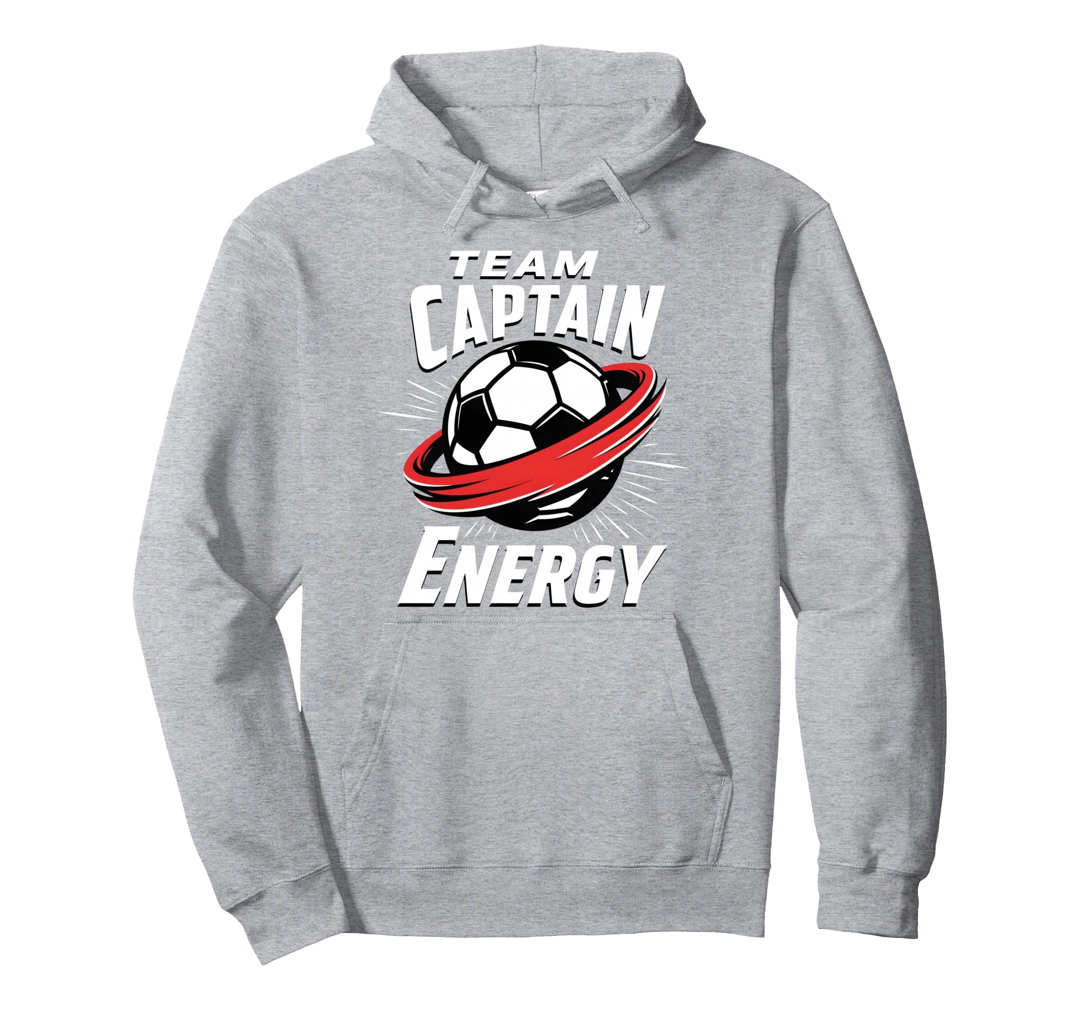 Team Captain Energy Soccer Hoodie - Fun Novelty Design Unisex