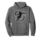 Powerful Soccer Kick And Teen Fans Hoodie - Fun Novelty Design for Adults