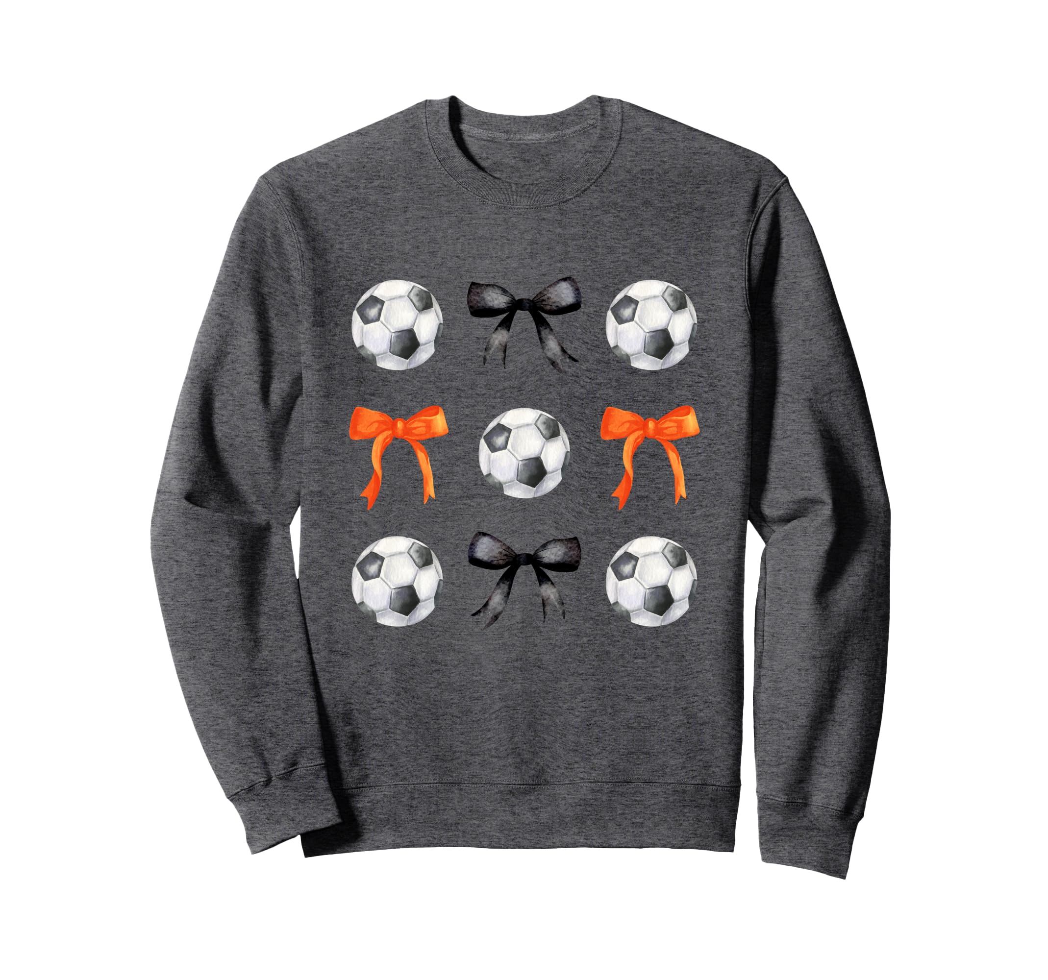Basketballs Bows Soccer Player Sweatshirt - Custom Art Print Men Women
