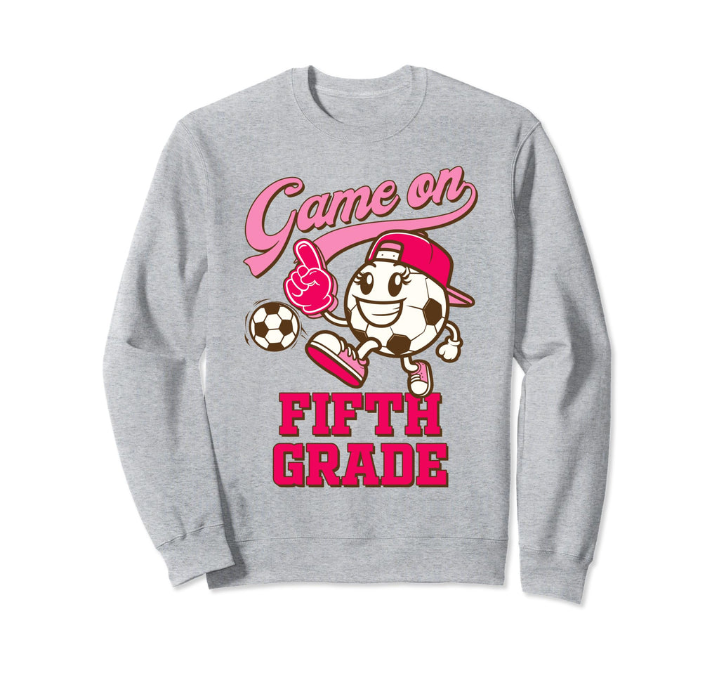 Soccer Soccer Player Back To Sweatshirt - Casual Everyday Wear Unisex