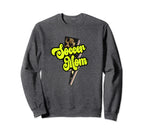 Soccer Mom Leopard Bolt Thunder Sweatshirt - Custom Art Print Men Women