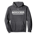 Distressed Soccer Gift Soccer Players Hoodie - Fun Novelty Design Men Women