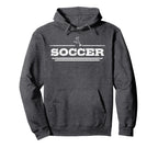 Distressed Soccer Gift Soccer Players Hoodie - Fun Novelty Design Men Women