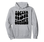 Soccer Mom Summer Groovy Mothers Day Hoodie - Aesthetic Graphic Unisex
