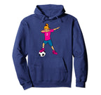 Dabbing Soccer Football Player Hoodie - Casual Everyday Wear for Adults