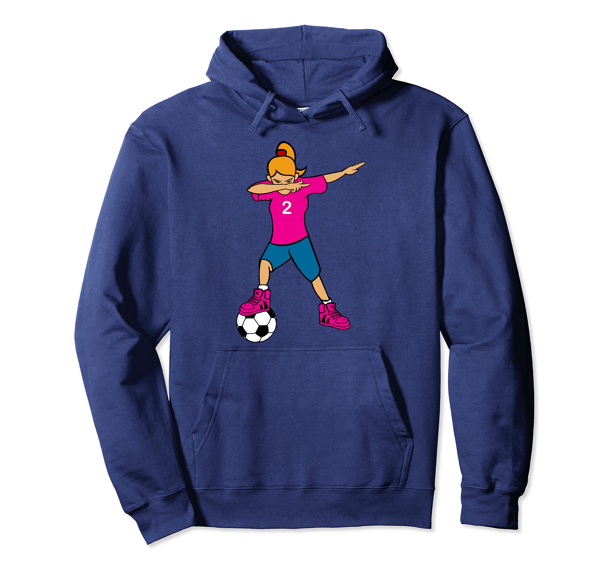 Dabbing Soccer Football Player Hoodie - Casual Everyday Wear for Adults