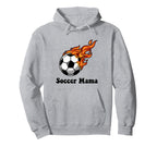 Soccer Mama Groovy Flames Soccer Hoodie - Casual Everyday Wear Men Women
