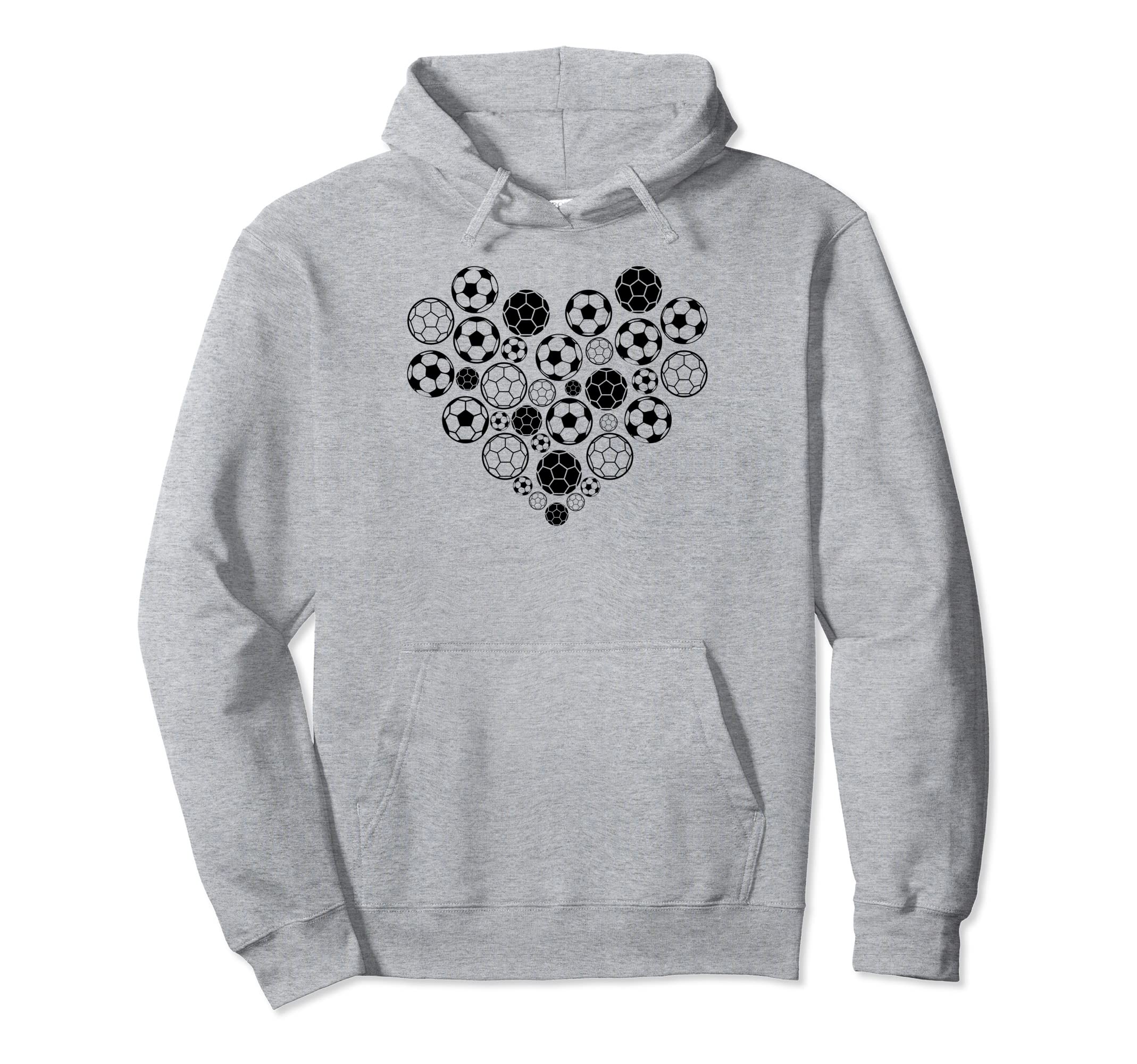 Soccer Heart Soccer Player Soccer Lover Hoodie - Novelty Apparel Unisex