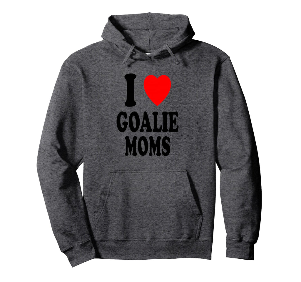 I Heart Love Goalie Moms Hockey Hoodie - Casual Everyday Wear Men Women