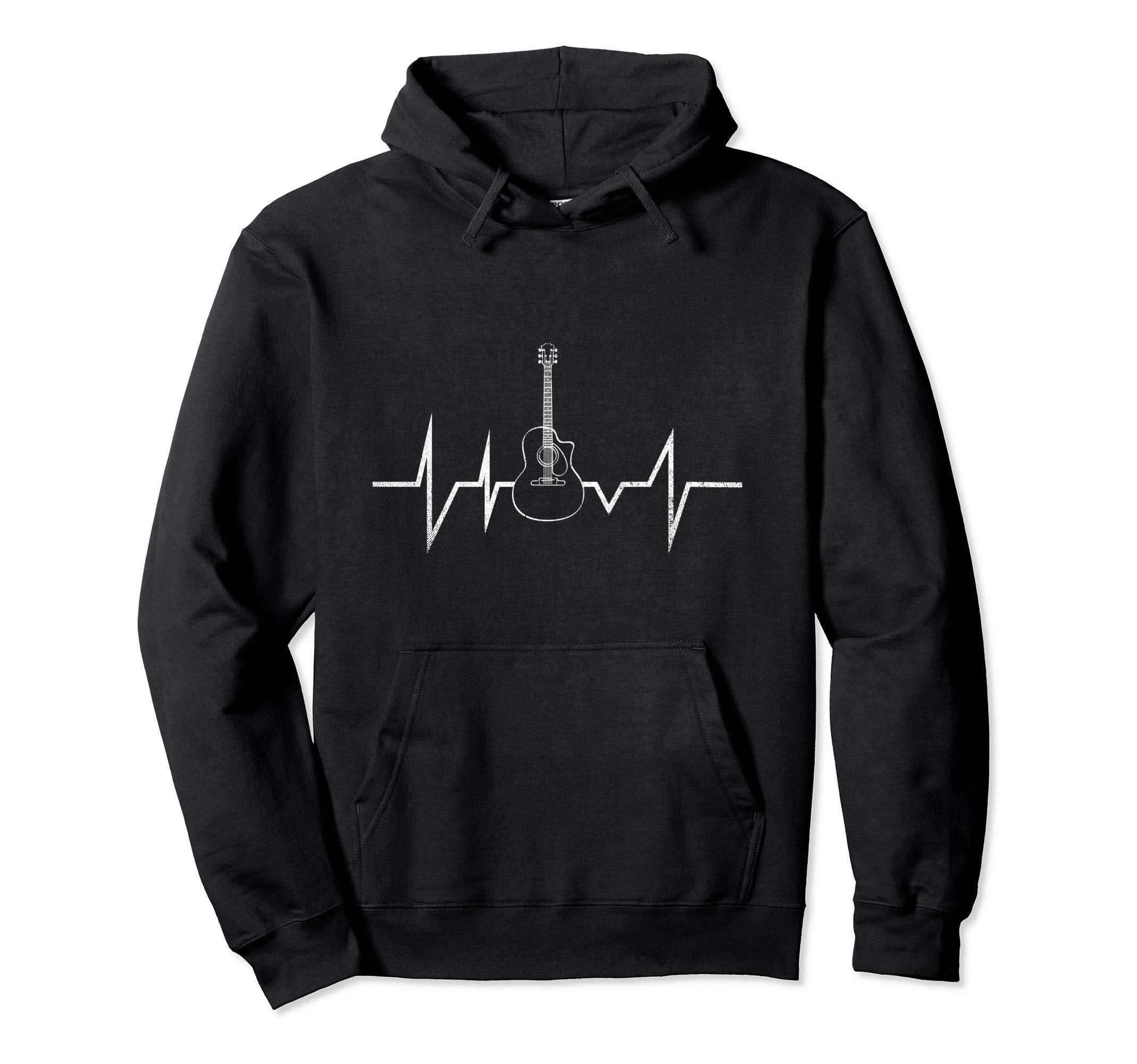 Heartbeat Guitar Hoodie - Casual Everyday Wear Unisex