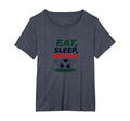 Eat Sleep Soccer Repeat Funny Sports T-Shirt - Trendy Graphic for Adults