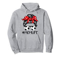 Soccer Mom Life Messy Bun Hair Hoodie - Casual Everyday Wear Unisex