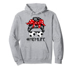 Soccer Mom Life Messy Bun Hair Hoodie - Casual Everyday Wear Unisex