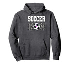 Soccer Mom Leopard Funny Soccer Mom Hoodie - Unique Graphic Men Women