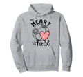 My Heart Is Field Soccer Ball Soccer Hoodie - Graphic Print Unisex