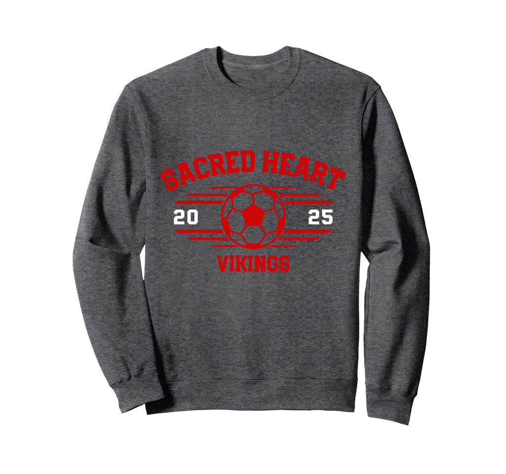 Sacred Heart Vikings Soccer Ball 2025 Sweatshirt - Graphic Print for Adults