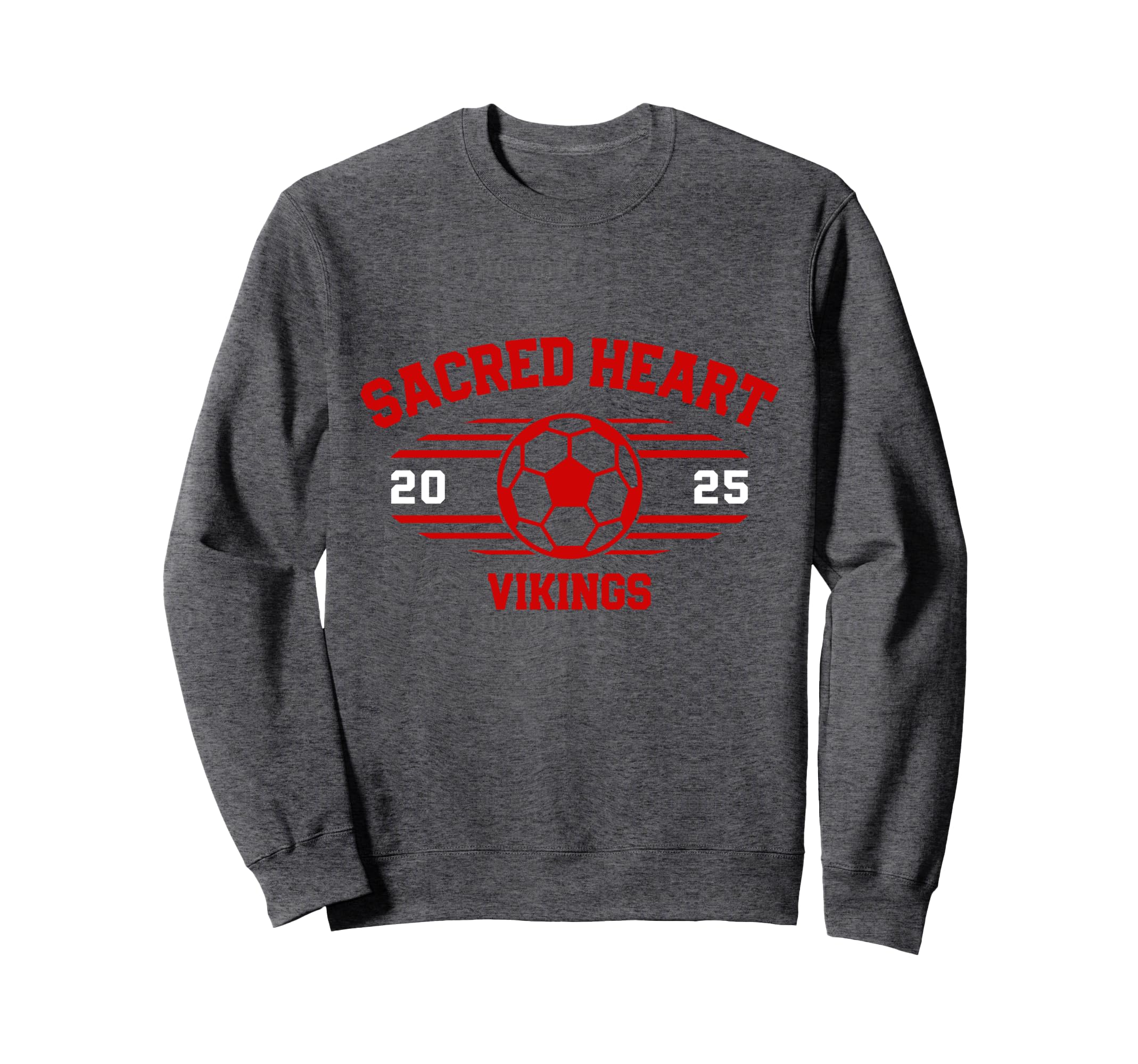 Sacred Heart Vikings Soccer Ball 2025 Sweatshirt - Graphic Print for Adults