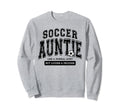 Soccer Auntie Matching Aunt Loud Sweatshirt - Minimalist Print Men Women