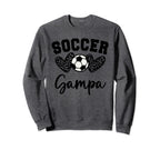 Soccer Gampa Matching Family Soccer Sweatshirt - Fun Novelty Design Unisex