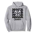 Soccer Sister Soccer Coquette Bow Hoodie - Streetwear Style Men Women