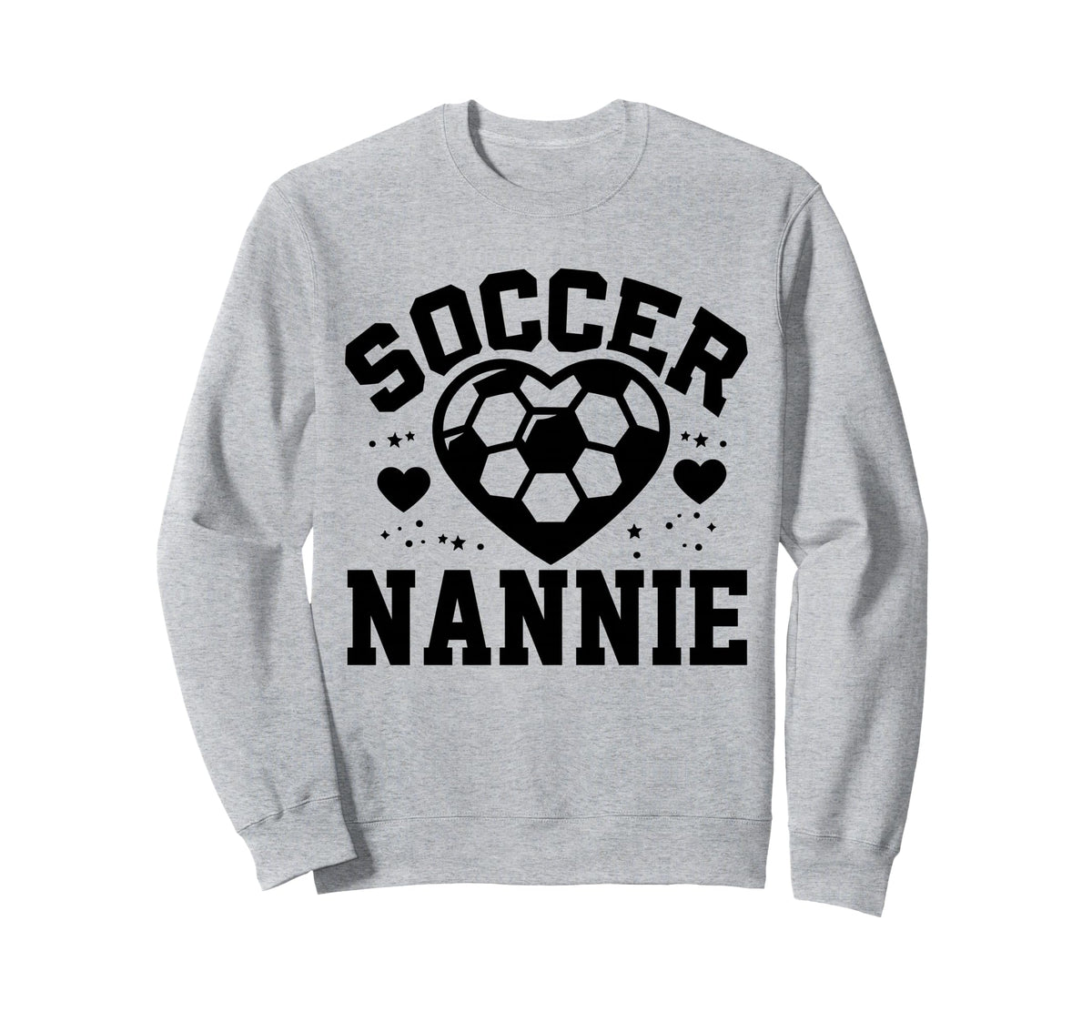 Soccer Nannie Heart Nannie Soccer Sweatshirt - Streetwear Style Men Women