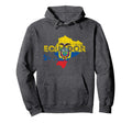 Ecuadorian Map And Flag Souvenir Hoodie - Custom Art Print for Adults