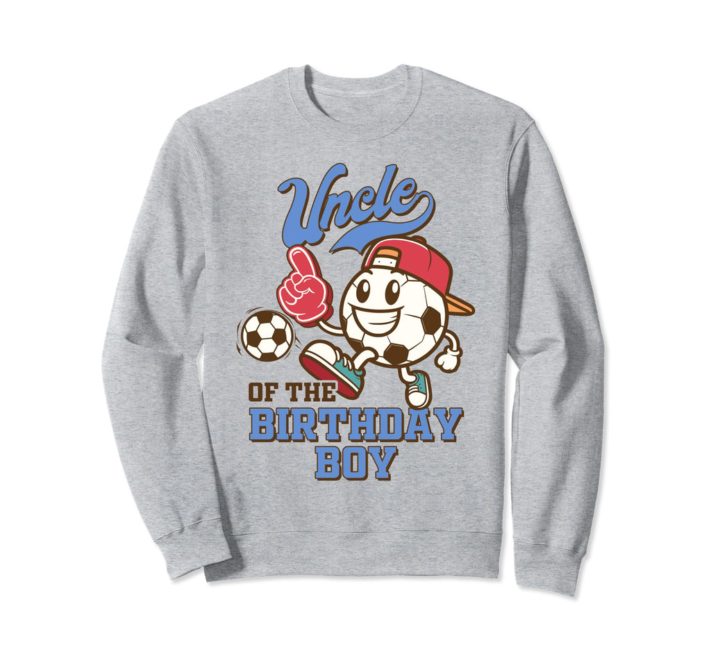 Soccer Uncle Birthday Party Sweatshirt - Minimalist Print for Adults