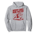 Nobody Cares Run Faster Funny Track Coach Hoodie - Novelty Apparel Unisex