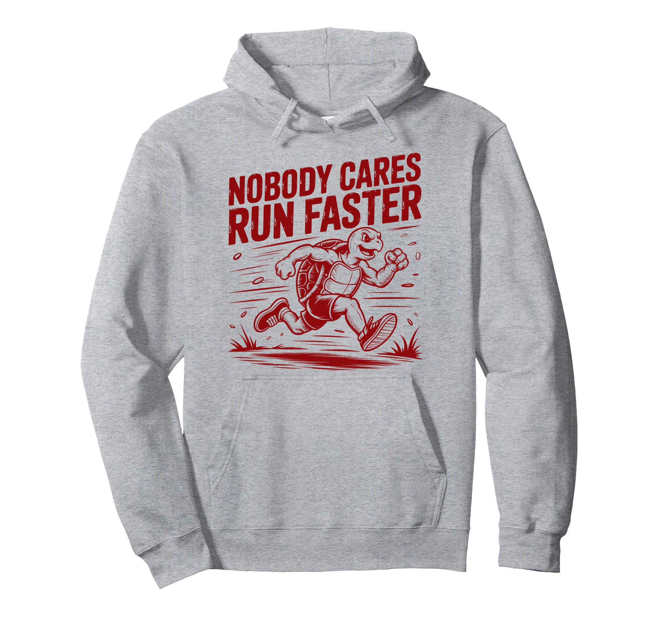 Nobody Cares Run Faster Funny Track Coach Hoodie - Novelty Apparel Unisex