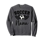 Soccer Nana Matching Family Soccer Sweatshirt - Trendy Graphic Unisex