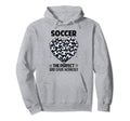 100 Days School Soccer Heart Love 100Th Hoodie - Minimalist Print Unisex
