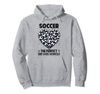 100 Days School Soccer Heart Love 100Th Hoodie - Minimalist Print Unisex