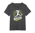 Born To Play Soccer Womens Inspirational T-Shirt - Graphic Print Unisex