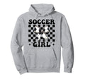 Womens Coquette Bow Ribbon Soccer Hoodie - Trendy Graphic for Adults
