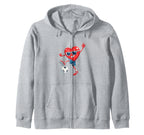Heart Soccer Gift Hoodie - Streetwear Style for Adults
