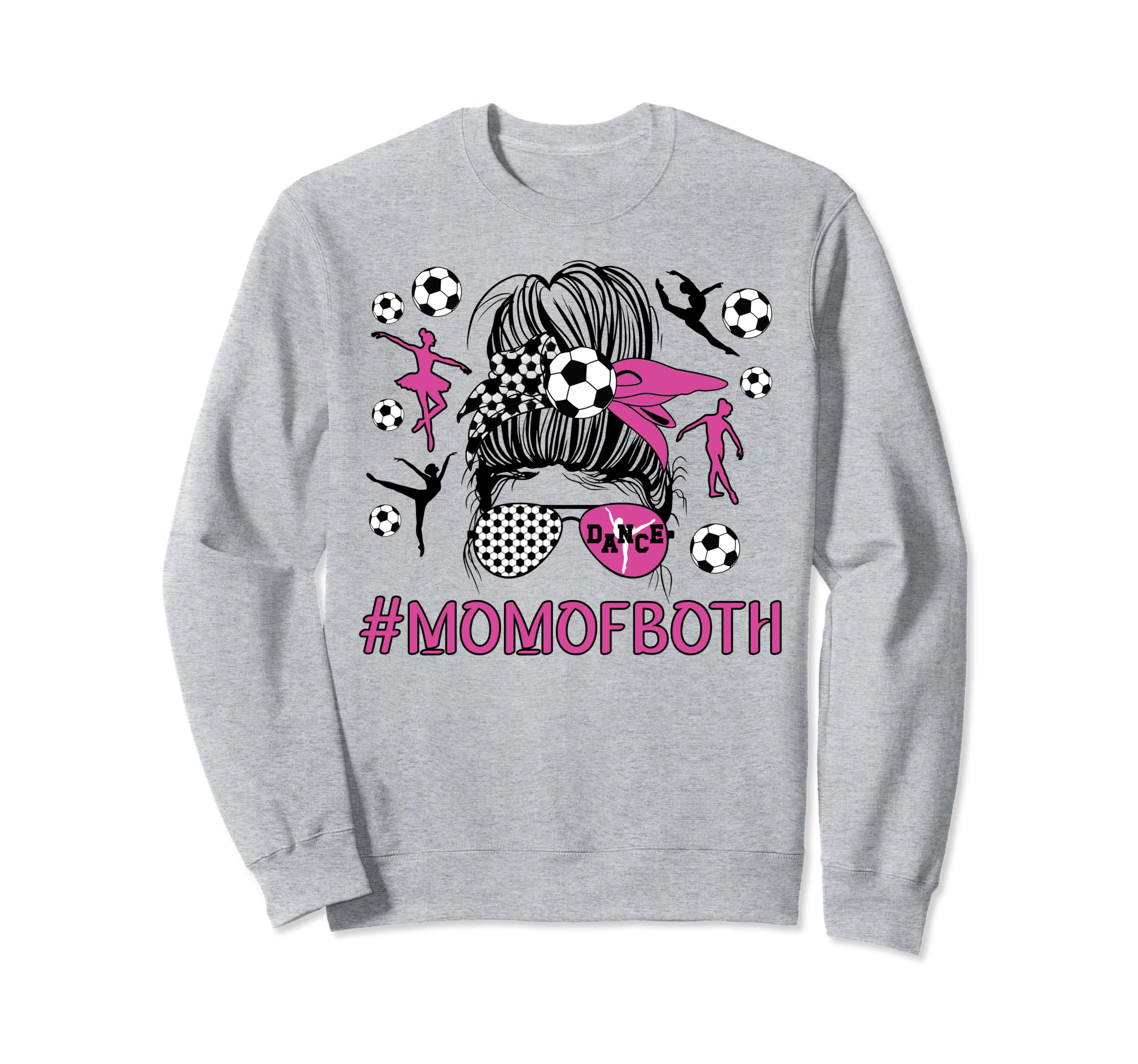 Mom Both Dancer And Soccer Player Sweatshirt - Custom Art Print for Adults