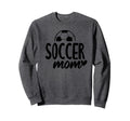 Soccer Mom Heart Script Font Sweatshirt - Fun Novelty Design Men Women