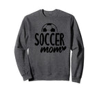 Soccer Mom Heart Script Font Sweatshirt - Fun Novelty Design Men Women
