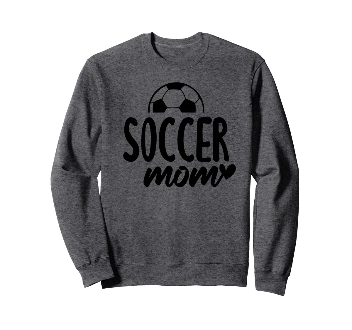 Soccer Mom Heart Script Font Sweatshirt - Streetwear Style Men Women