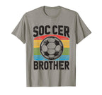 Soccer Brother Family Matching Team T-Shirt - Minimalist Print for Adults