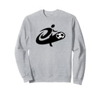 I Love Soccer I Heart Soccer Sweatshirt - Casual Everyday Wear for Adults
