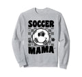 Soccer Mama Checkered Groovy Soccer Sweatshirt - Custom Art Print Unisex