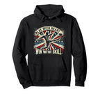 Play Heart Win Skill Patriotic Soccer Hoodie - Fun Novelty Design Unisex