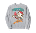 Soccer Auntie Aunt Game Day Family Sweatshirt - Unique Graphic Unisex