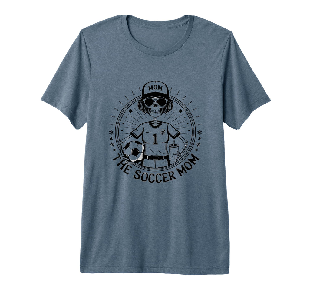 Soccer Mom Skeletton Halloween T-Shirt - Fun Novelty Design for Adults